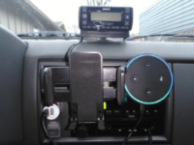 Amazon Echo Dot in car
