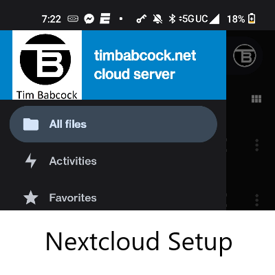 Nextcloud setup (part 1)