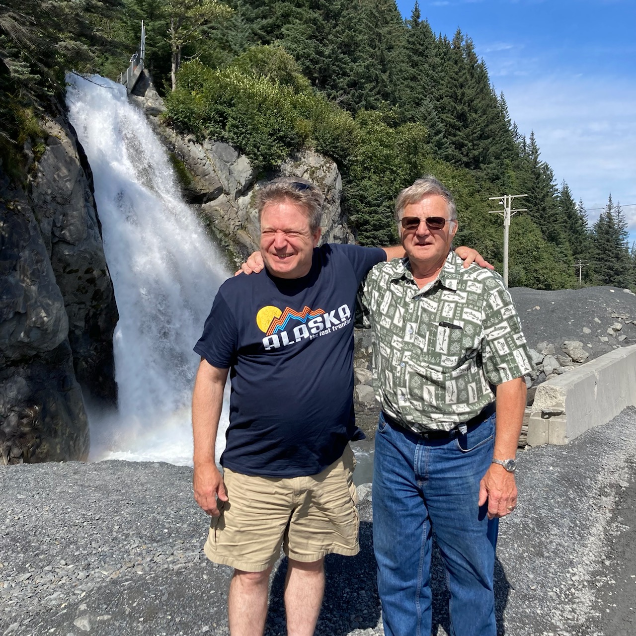 My Father and I in Seward Alaska