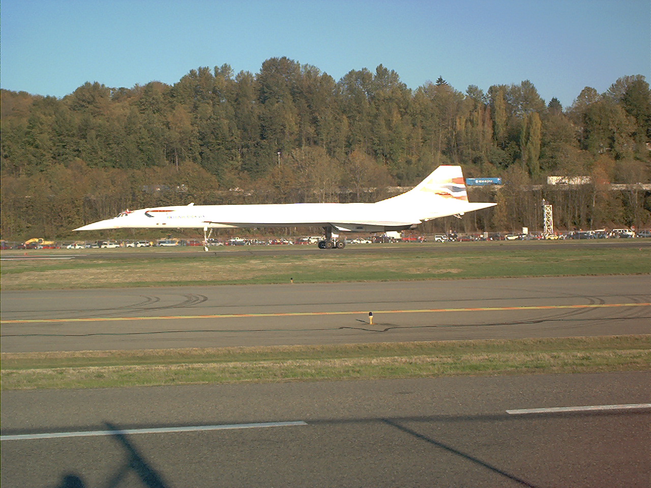 Concorde landing at Boeing Field