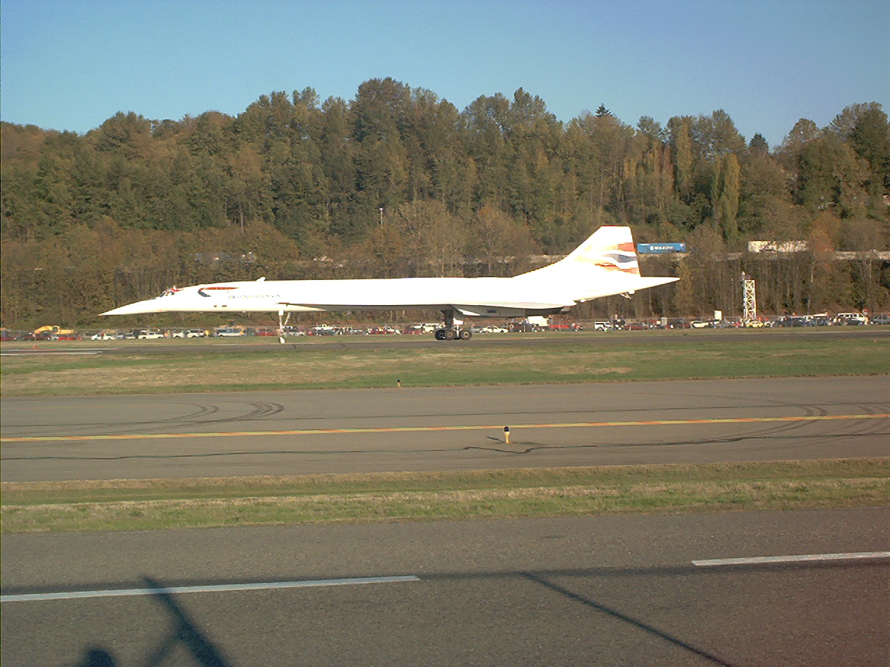 Concorde landing at Boeing Field
